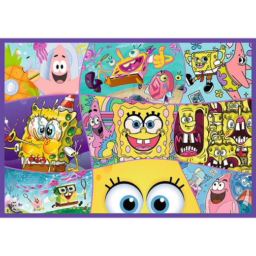 Puzzle - 4x250 - Szalony świat Sponge Boba Trefl 13342