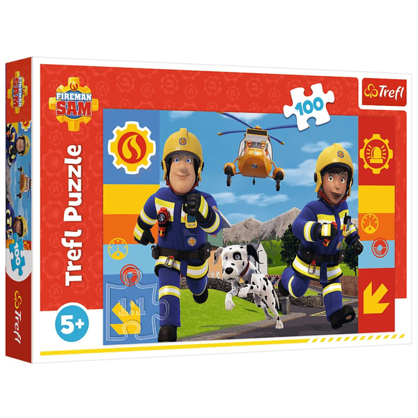 Puzzle - 100 - Zawsze pomocny Strażak Sam - Trefl 16518 