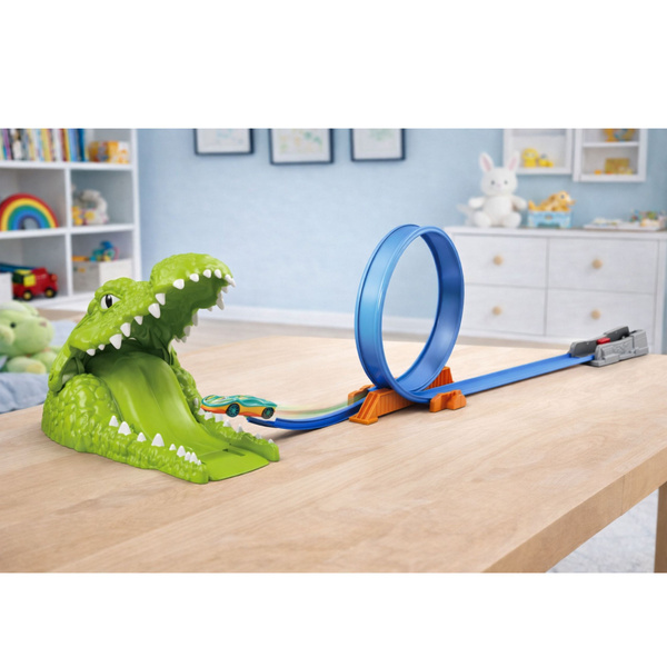 Tor Samochodowy Katapulta Wyrzutnia Krokodyl