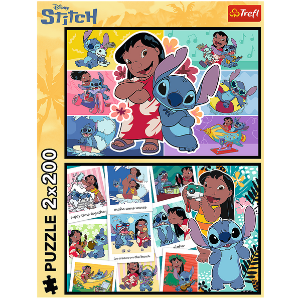 Puzzle - 2x200 - Wesołe życie Stitcha - Disney Lilo and Stitch 13334