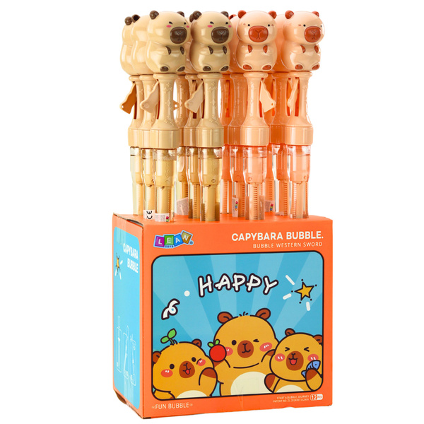 Bańki Mydlane Duża Różdżka Rozkładana Kapibara 49,5 cm 100 ml 