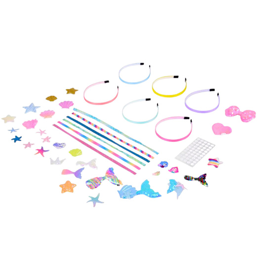 Zestaw Kreatywny DIY Do Tworzenia Opasek Do Włosów Muszelki Syrenka