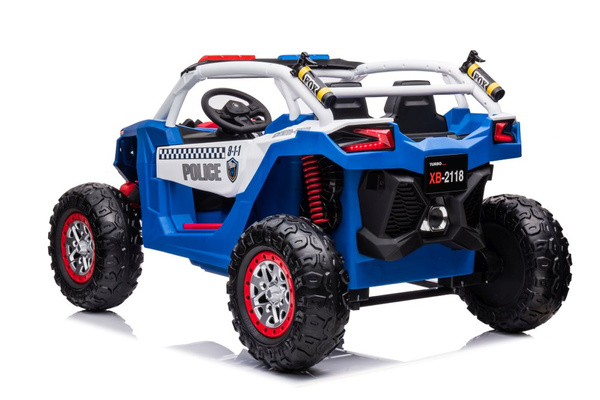 Auto na Akumulator Buggy XB-2118 Policyjne Niebieskie 4x4 