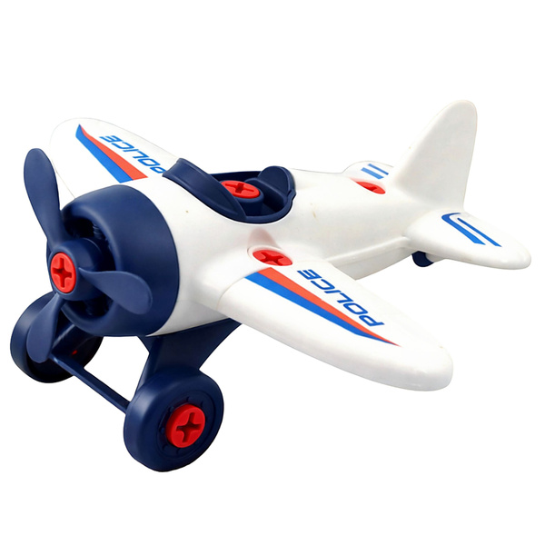 Zestaw Kreatywny DIY Samolot do Skręcania Policyjny Śrubokręt  