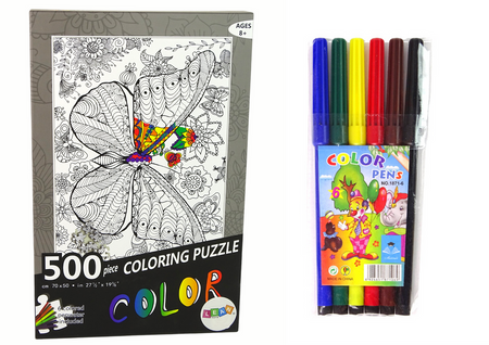 Puzzle Do Kolorowania 500 Elementów Motyl