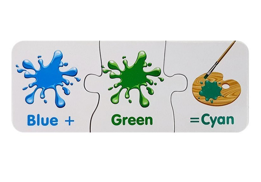 Puzzle Edukacyjne Kolory Po Angielsku 10 Połączeń 