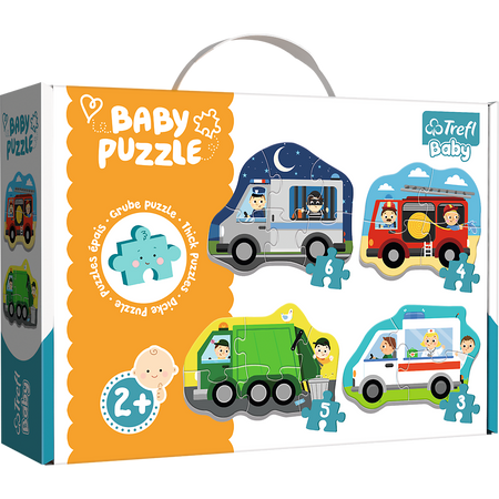 Puzzle - Baby Classic - Pojazdy i zawody / Trefl Baby 36071