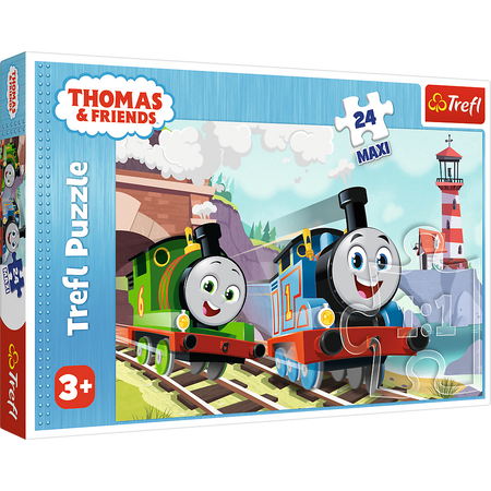 Puzzle - 24 Maxi - Tomek i Percy na torach - Tomek i przyjaciele - Trefl 14354