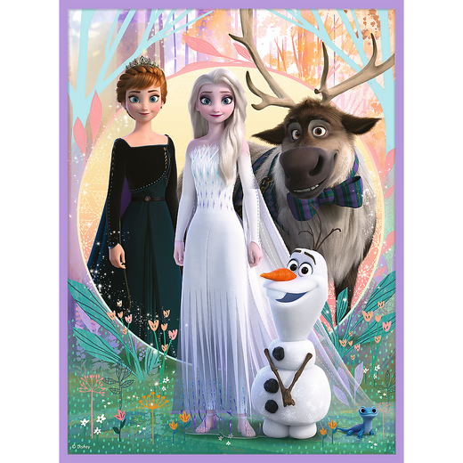 Puzzle + MEMOS - 2w1 (30,48) - Księżniczki w swojej krainie - Disney Kraina Lodu - Trefl 93335