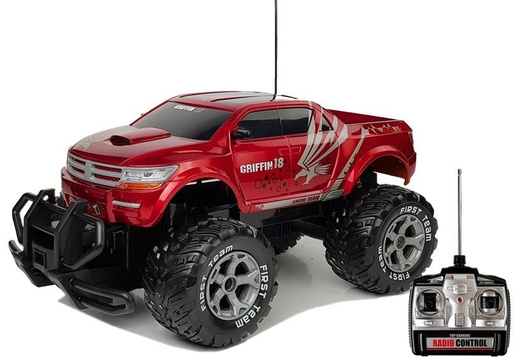 Ogromny Jeep Rampage R/C Czerwony MONSTER TRUCK 
