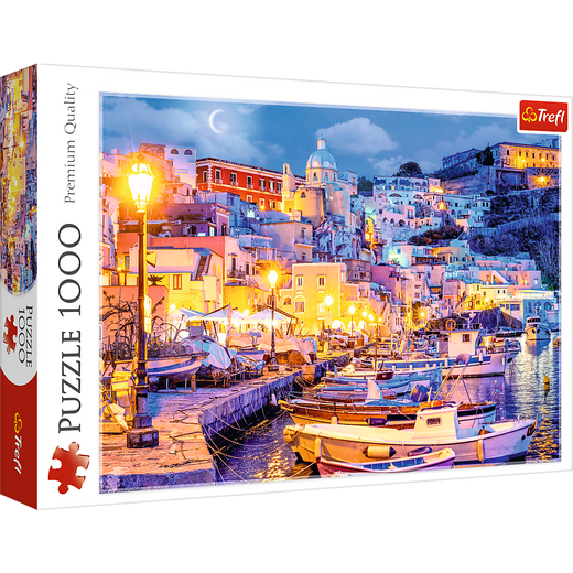 Puzzle - 1000 - Wyspa Procida nocą - Włochy - Trefl 10794