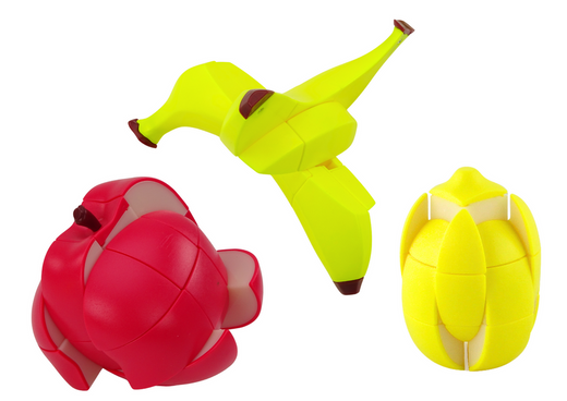 Układanka Owoce Puzzle Kostki Edukacyjne Jabłko Banan Cytryna Magiczne 