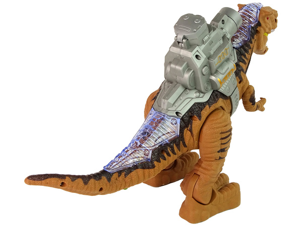 Dinozaur z Katapultą Chodzi Strzela Brązowy 