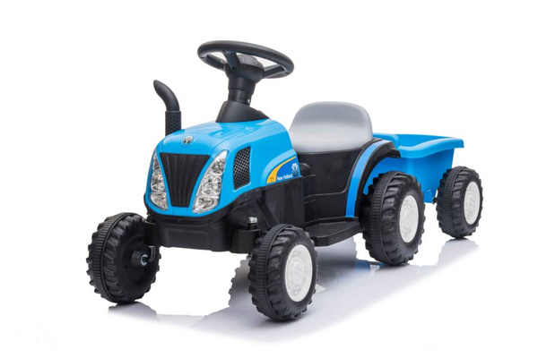 Traktor Na Akumulator z Przyczepą A009 Niebieski 