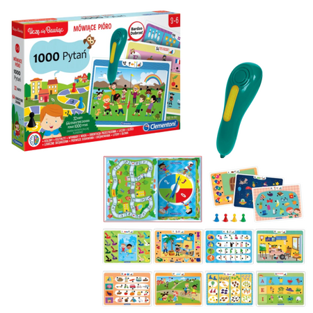 Mówiące Pióro 1000 Pytań Uczę się Bawiąc Język Polski Clementoni 50653