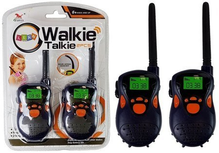 Walkie Talkie Krótkofalówki  Zasięg 100 m Granatowe Dla Dzieci