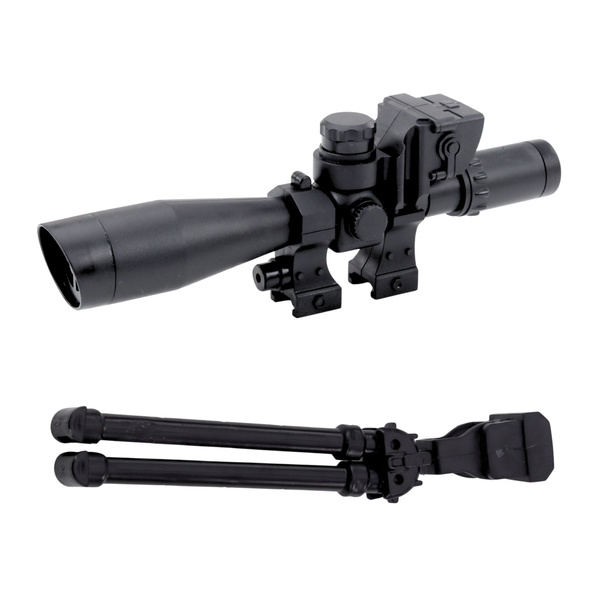Karabin Snajperski Zabawkowy AK-528 Celownik Statyw Światła Dźwięki 
