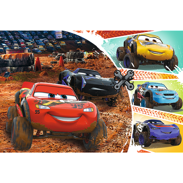 Puzzle - 60 - Zygzak McQueen z przyjaciółmi - Disney Cars 3 17327