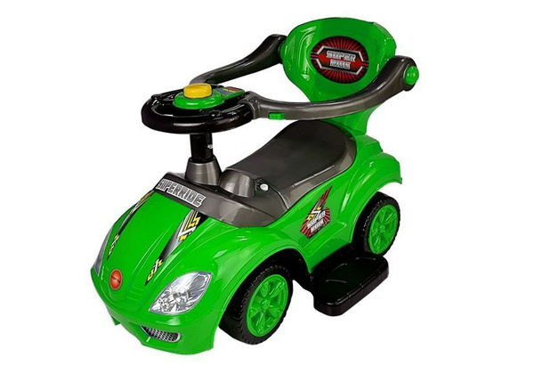 Jeździk z Pchaczem Mega Car 3w1 Zielony 