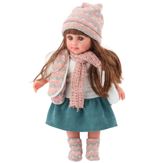 Lalka Sweet Angel W Zimowym Ubranku Czapka Szalik 36cm 