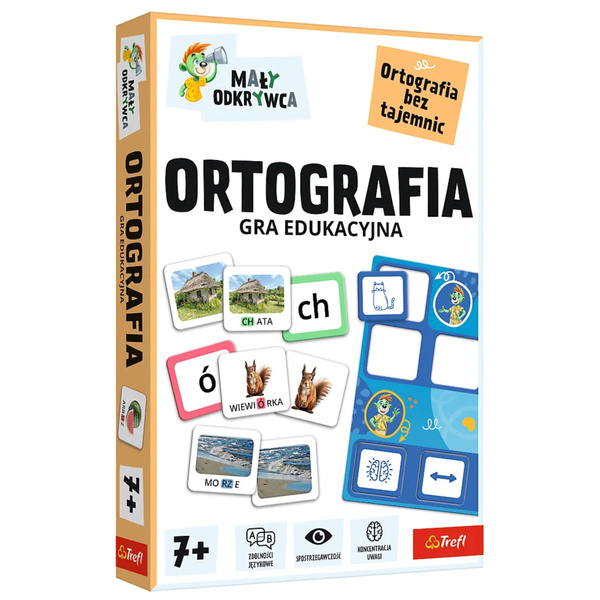 Gra dla dzieci Ortografia Mały Odkrywca Trefl 02803 