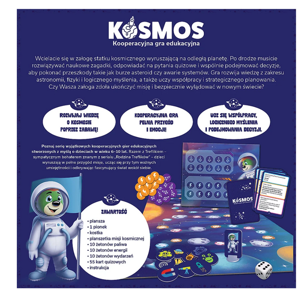 Gra edukacyjna Kosmos Rodzina Treflików Trefl 02911