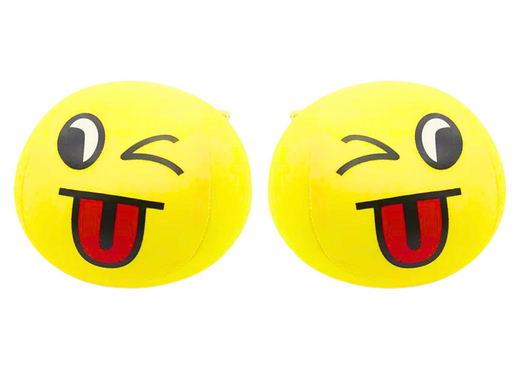 Miękka Piłeczka Piłka Buźka Emoji Żółta 9cm