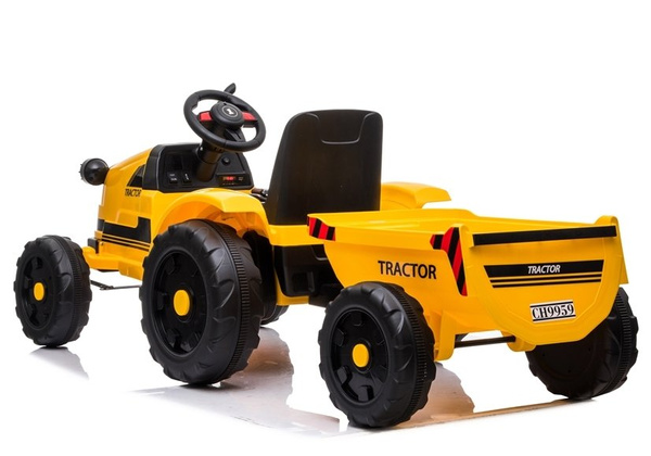 Traktor na Akumulator z Przyczepą  CH9959 Żółty