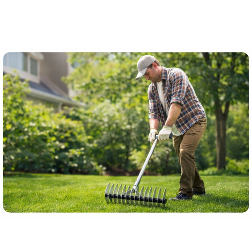 Aerator Wertykulator Ogrodowy Ręczny Do Trawnika Dwustronny LEAN 34 cm