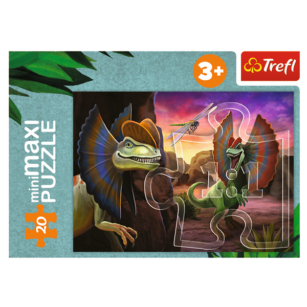 Puzzle - miniMaxi - 20 - Poznaj świat dinozaurów - Trefl 56036