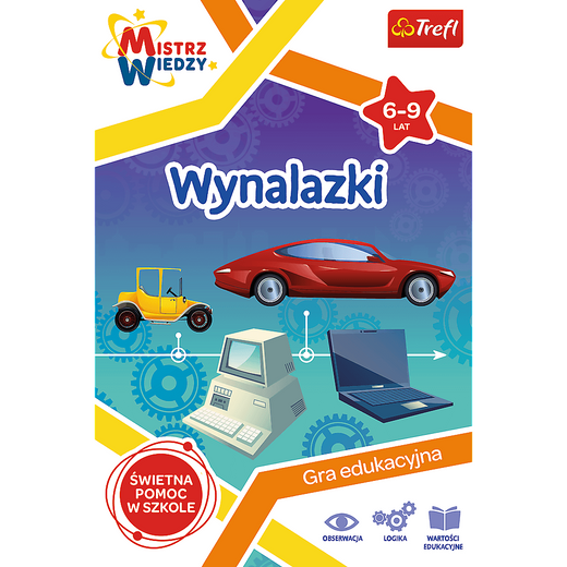Gra dla dzieci Wynalazki Mistrz Wiedzy Trefl 01958