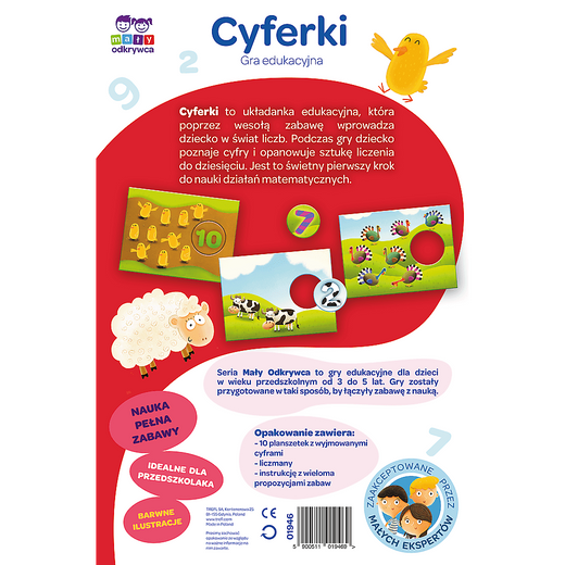 Gra dla dzieci Cyferki Mały Odkrywca Trefl 01946