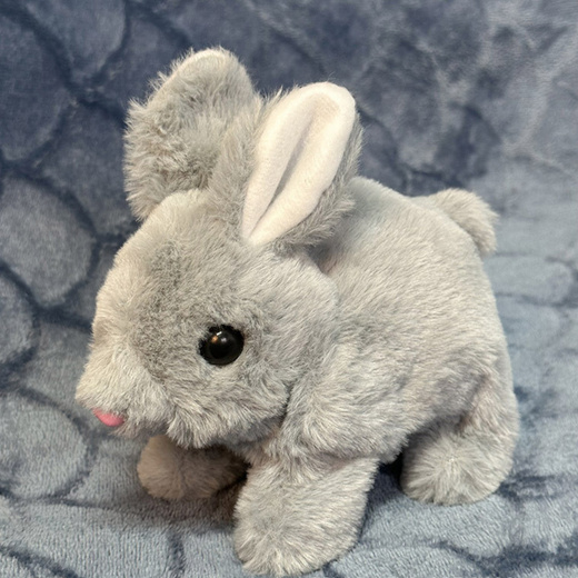 Pluszowa Maskotka Przytulanka Zając Królik Szary 18cm