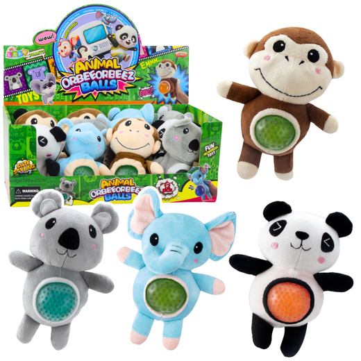 Pluszak Maskotka Do Ściskania Brzuszek Z Kulkami Wodnymi 17cm Mix