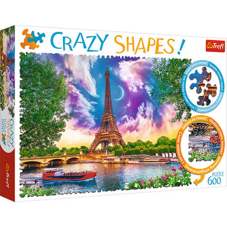 Puzzle - 600 Crazy Shapes - Niebo nad Paryżem - Trefl 11115