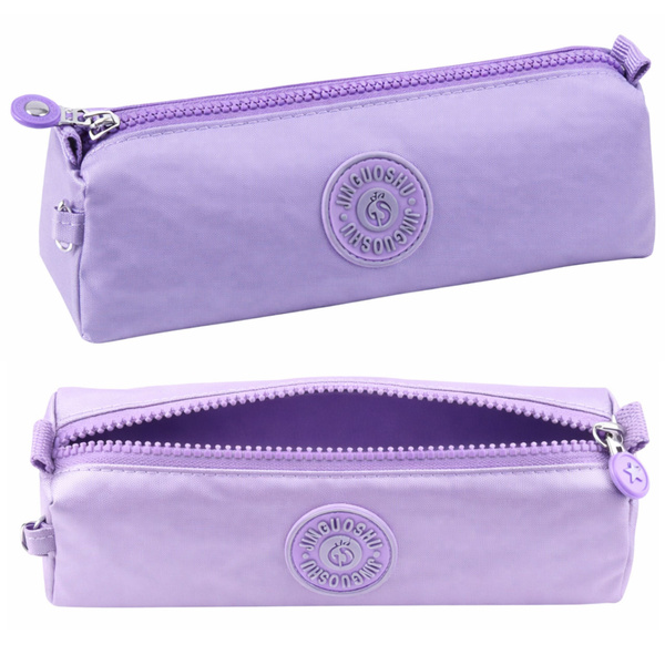 Piórnik Szkolny Organizer Jednokomorowy Fioletowy 21,5cm