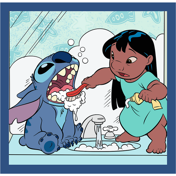 Puzzle - 3w1 (20, 36, 50) - Czas ze Stitchem - Lilo and Stitch - Trefl 34896 