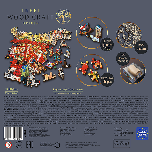 1000 Puzzle Drewniane - Świąteczna aleja 20151