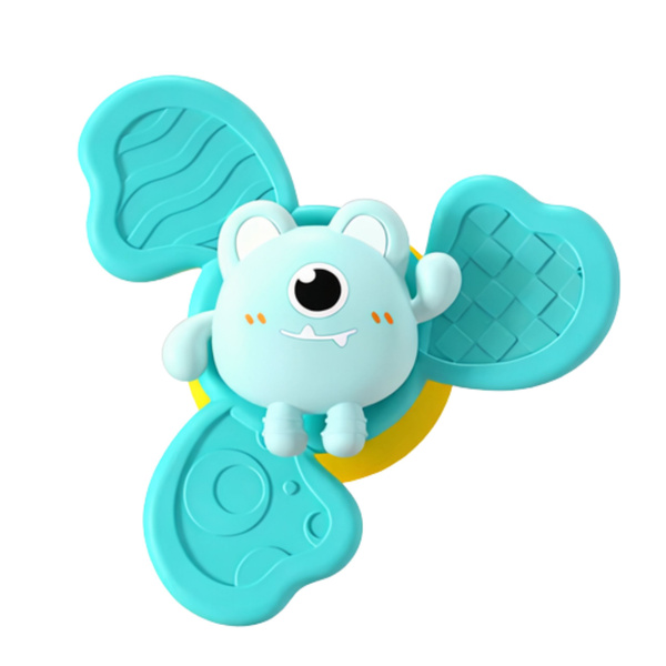 Zestaw Fidget Spinnery Grzechotki Wirujące Przyssawki Kolorowe 3 szt.