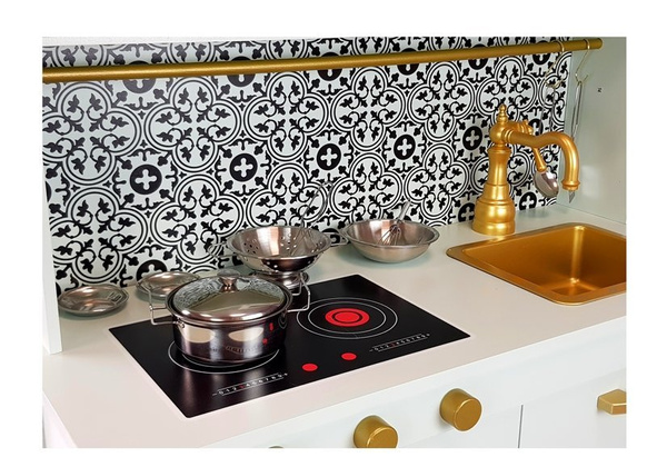 Kuchnia Drewniana Emma Miętowa Nierdzewne Akcesoria Kuchenne 