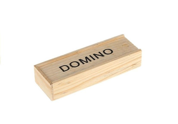 Gra Domino w Drewnianym Pudełku 28 Elementy 