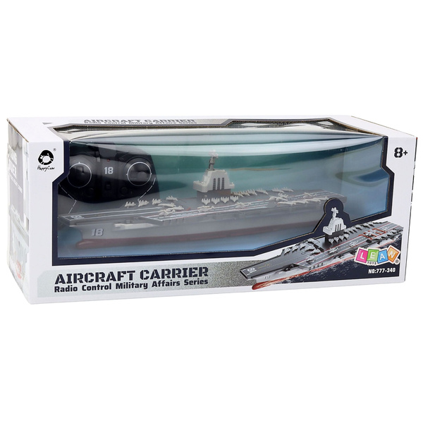 Statek Lotniskowiec Wojskowy Militarny Zdalnie Sterowany RC 1:1000