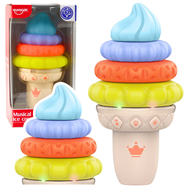 Muzyczny Lód Zabawka Edukacyjna Dla Malucha Światła Dźwięki 