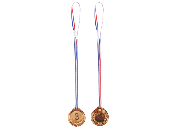 Brązowy Medal Trzecie Miejsce Nagroda Trofeum Cynkowy 6,5cm 