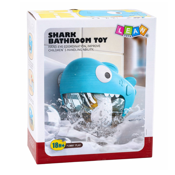 Zabawka Do Kąpieli Rekin Maszyna Do Robienia Piany Niebieski 