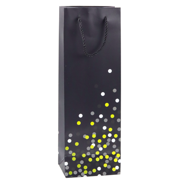 Torba Prezentowa Na Butelkę Wino W Kropki 36 x 12 x 9cm