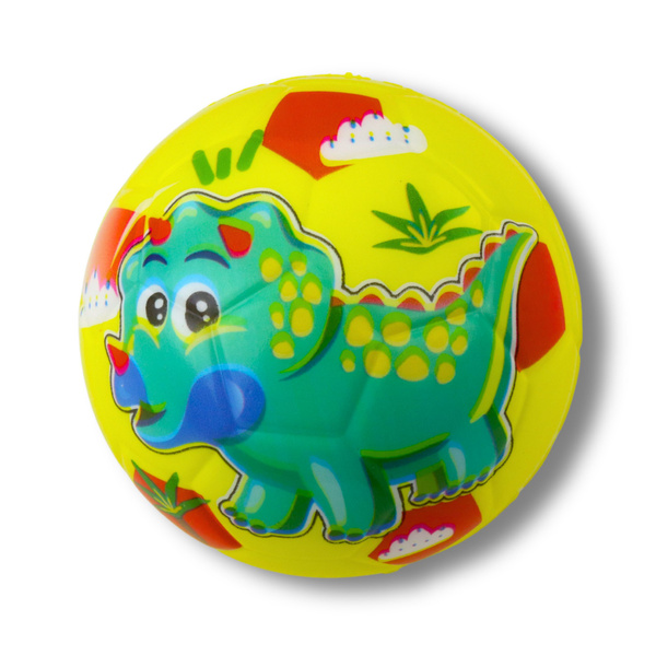 Piłka Do Odbijania Ugniatania Piankowa Piłeczka Dinozaury Kolorowe 10cm 