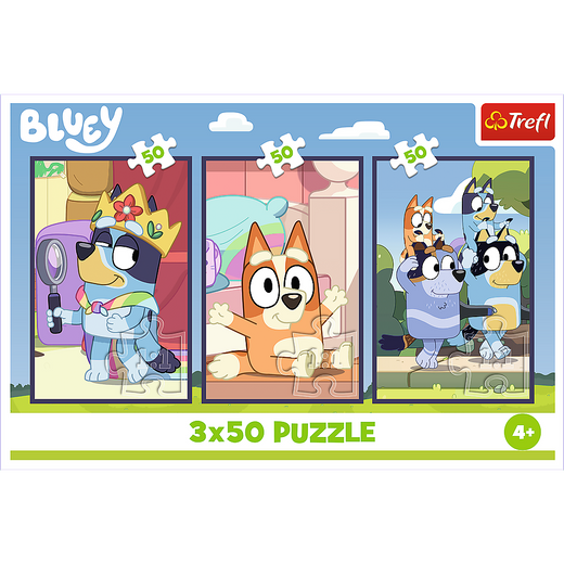 Puzzle - 3x50 - Rodzina Bluey Trefl 34890