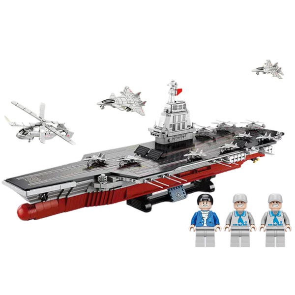 Klocki Konstrukcyjne WARSHIP 003 Duży Lotniskowiec 1:420 2151 el.
