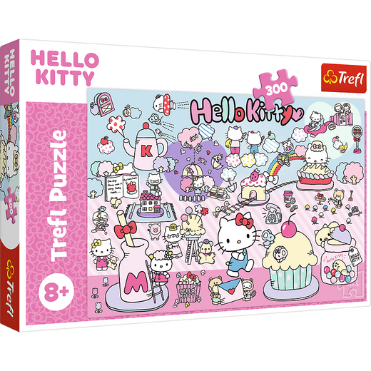 Puzzle - 300 - Poznaj Świat Hello Kitty - Hello Kitty - Trefl 23031
